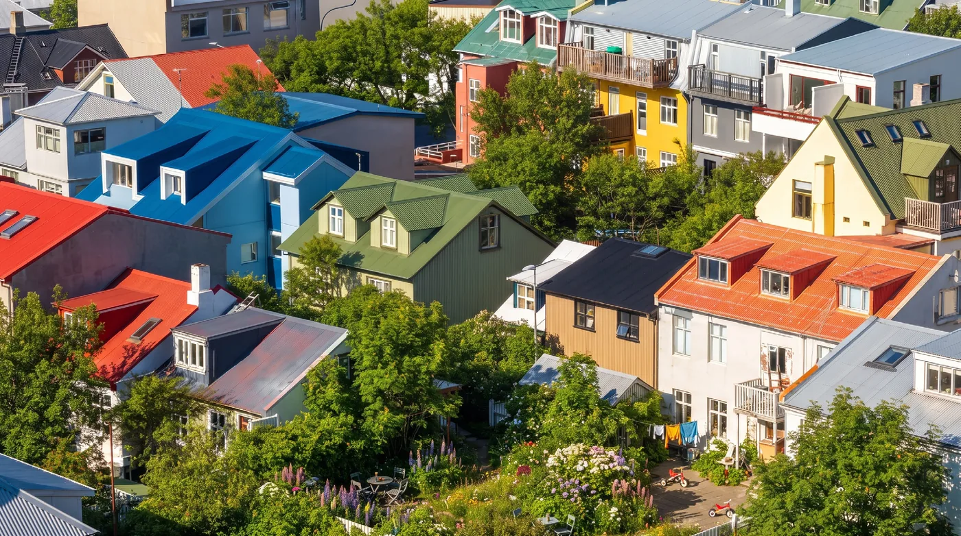 Litrík hús í Reykjavík